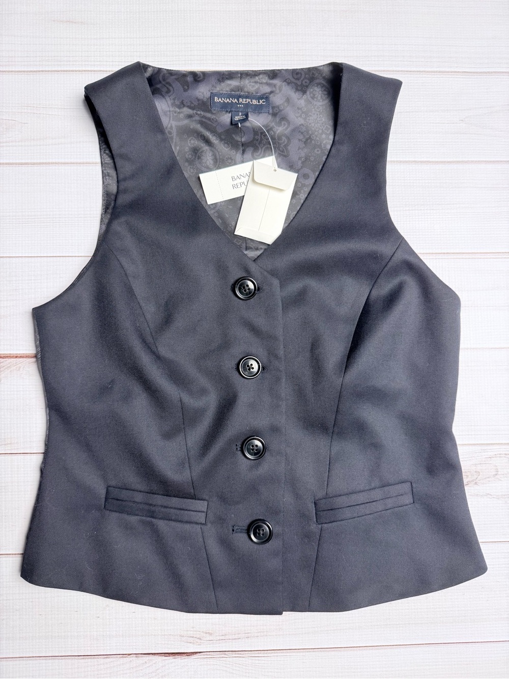 Banana Republic Black Women's Tailored Vest